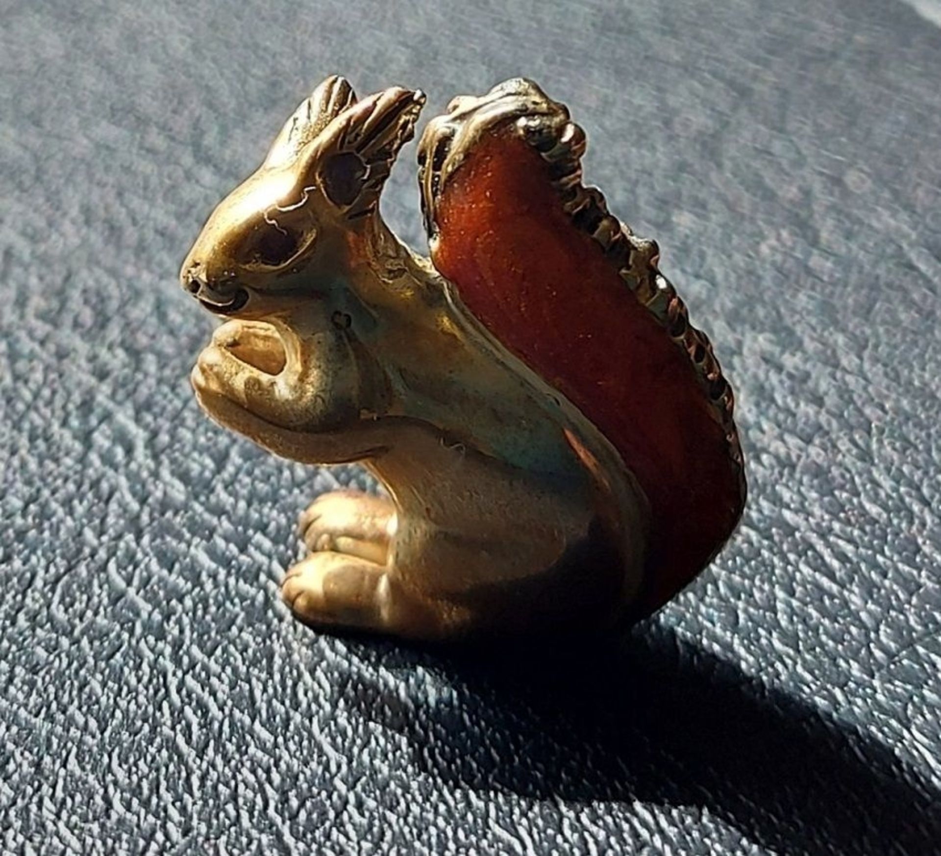 Zauberhaftes Eichhörnchen Silber vergoldet - Image 2 of 2