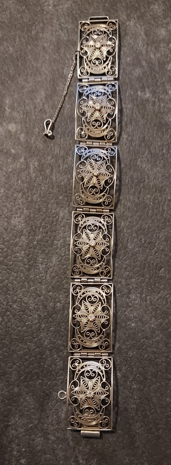 Filigranes 925er Silber Damenarmband Armband - Image 2 of 5
