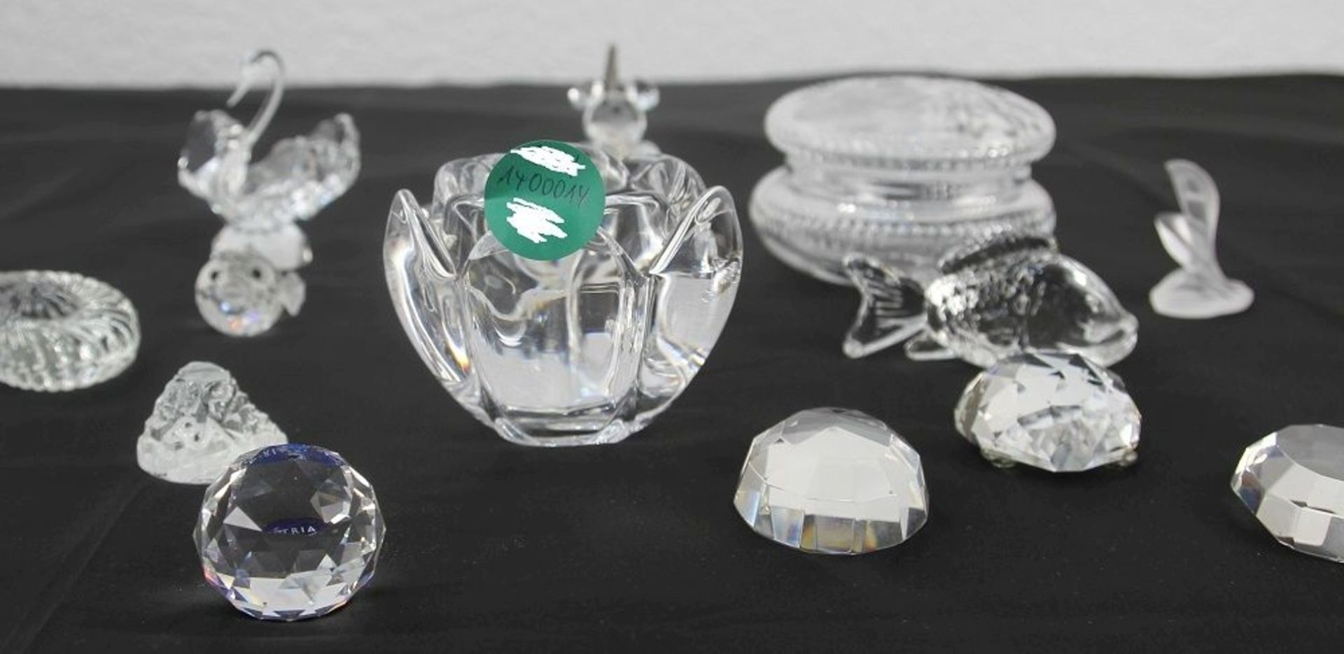 Großes Konvolut 14 Teile u.a. Swarovski Glaselemente