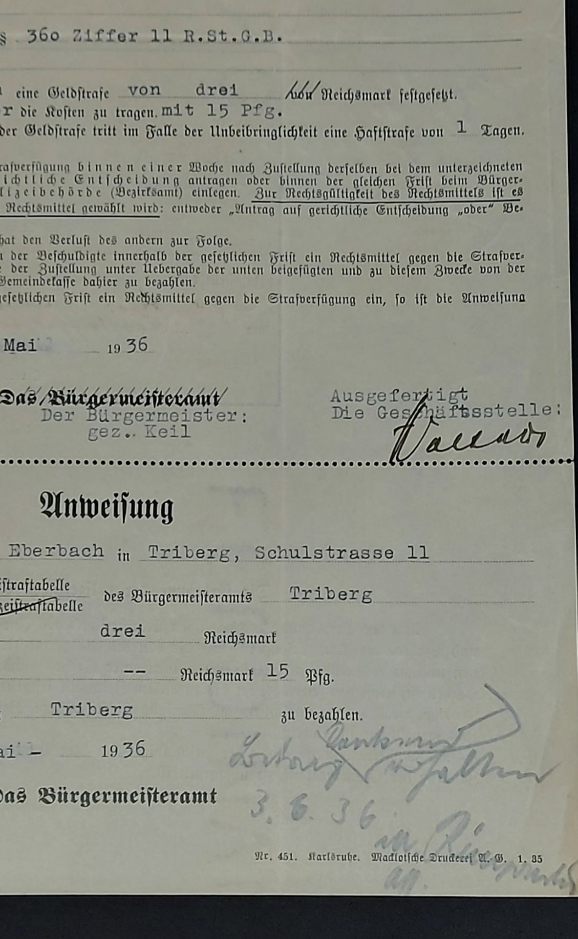Orig. Autograph Urkunde Adolf Hitler und Hermann Göring - Image 5 of 20