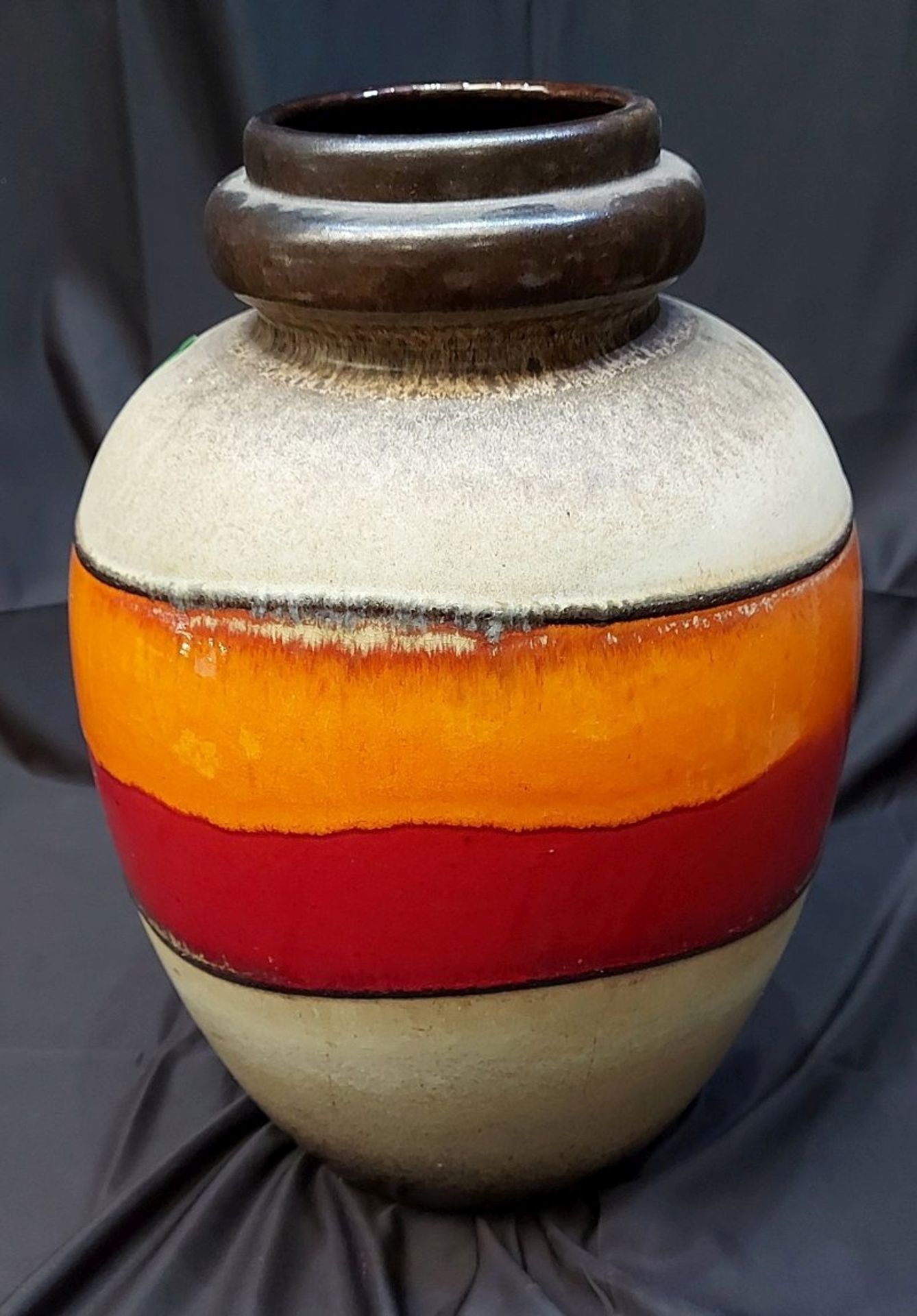 Große Fat Lava Vase 70er Jahre Bodenvase ca. 45cm - Bild 2 aus 4