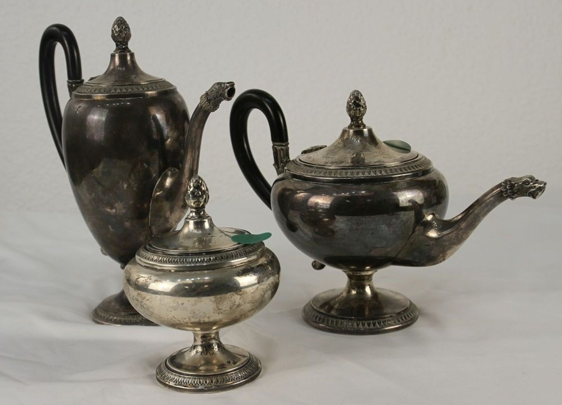 Antiker Kaffee Teekern, Silber, div. Punzen - Bild 4 aus 9