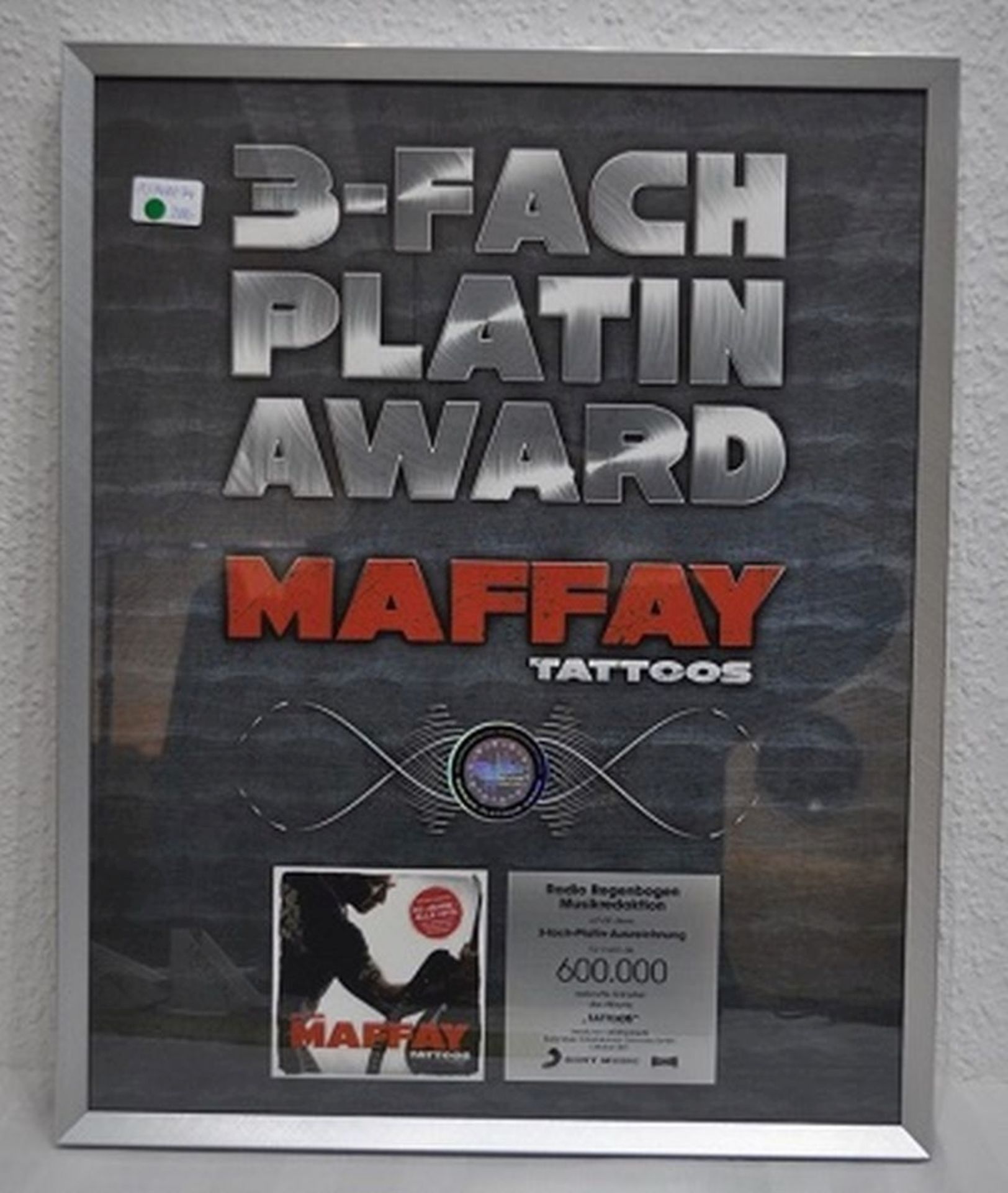 Seltene Platin Auszeichnung Musikpreis Peter Maffay - Bild 3 aus 3