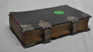 Antikes Gesanguch Gebetbuch Kirche massive Silberbeschläge