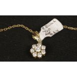 Luxus pur! 585er Goldkette mit 8 Brillianten 1ct