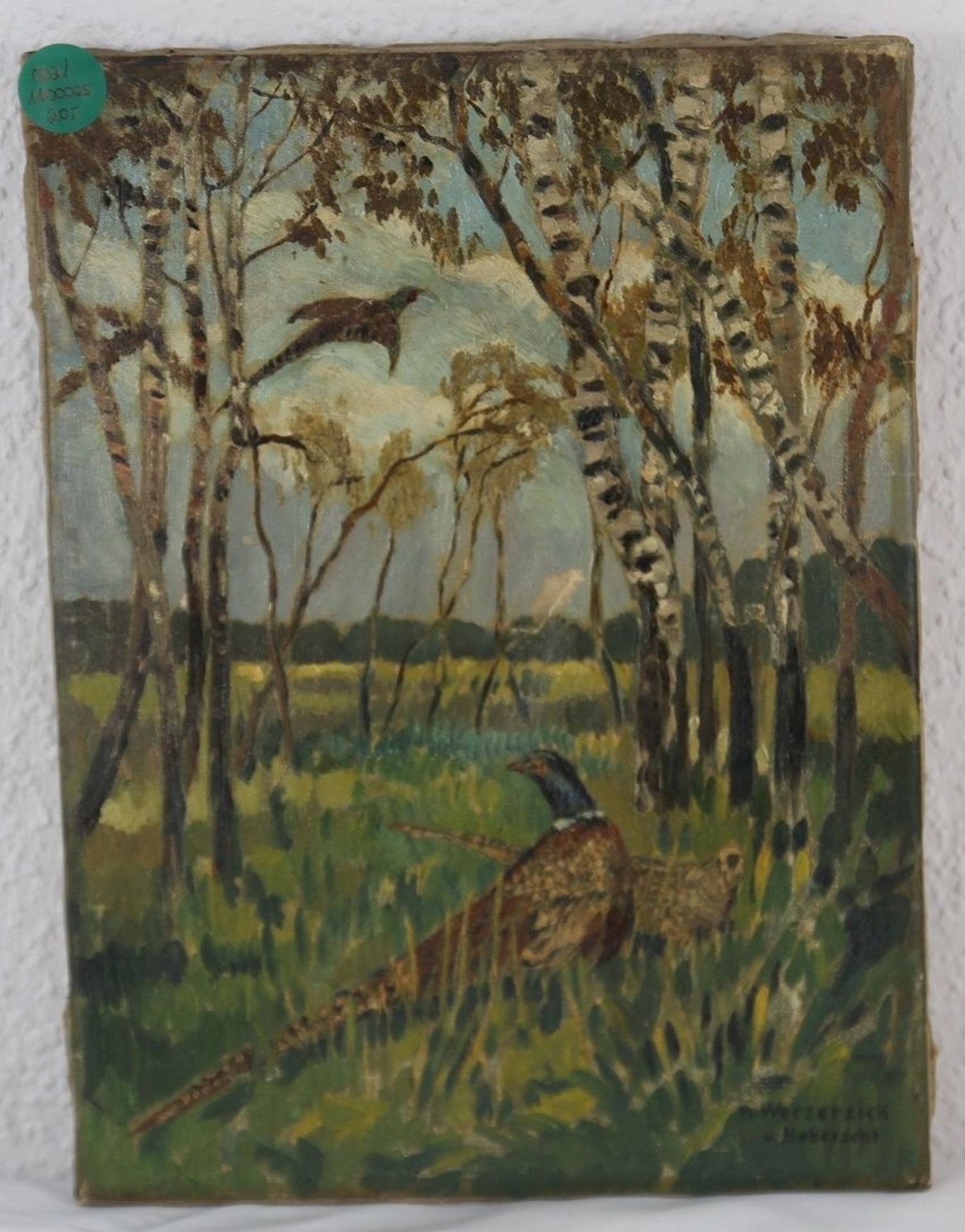 Ölgemälde auf Leinwand, ca. 30 x 40cm Motiv Fansane