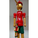 Alte Erzgebirge Figuren XXL Pinocchio Holzfigur ca. 50cm hoch