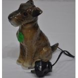 Zauberhafter alter Foxterrier Terrier Porzellan Rauchverzehrer