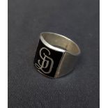 Siegel Ring Herrenring SD 835er Silber ca. 8g