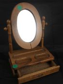 Antiker Holz Tischspiegel drehbar