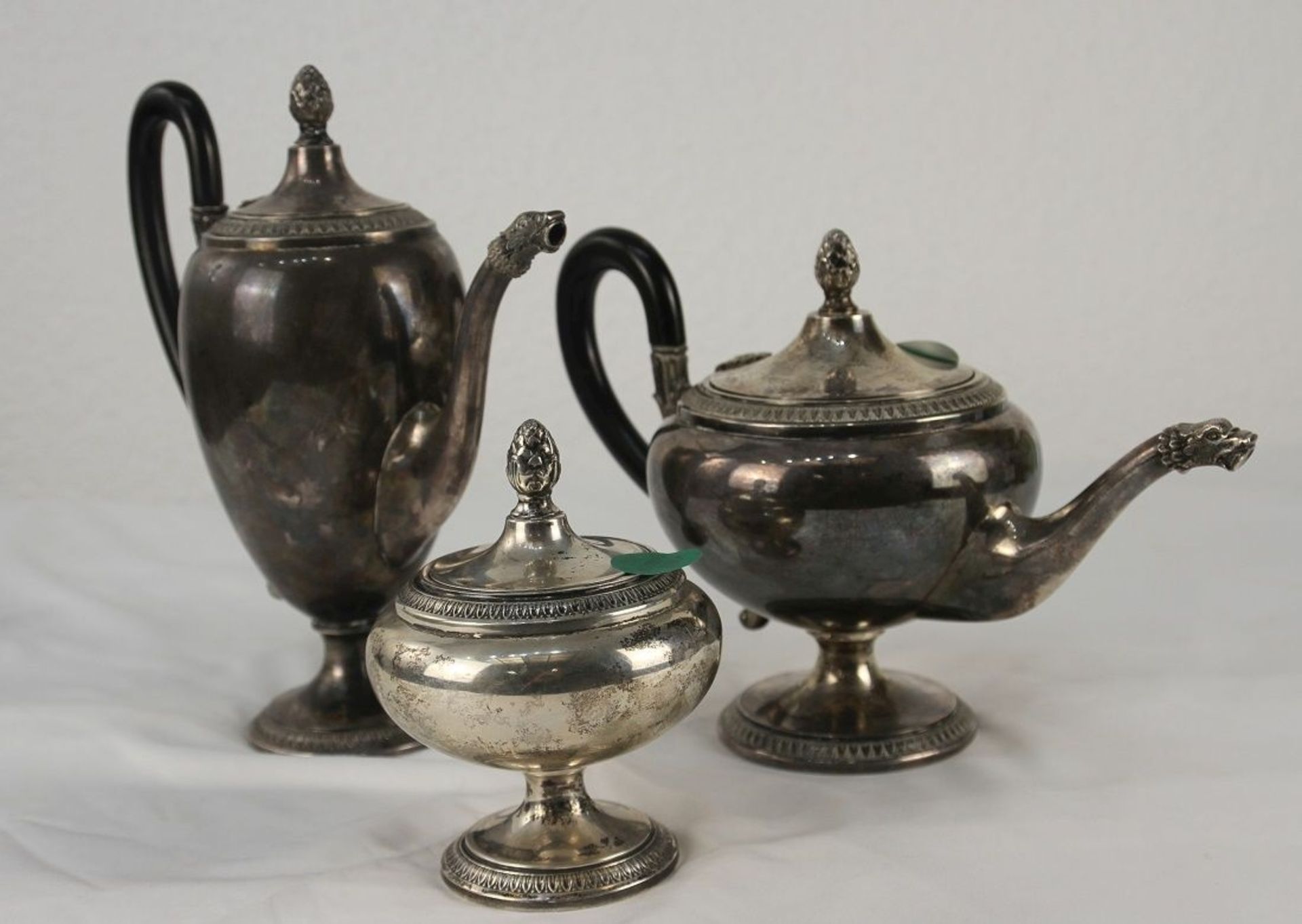 Antiker Kaffee Teekern, Silber, div. Punzen - Bild 2 aus 9
