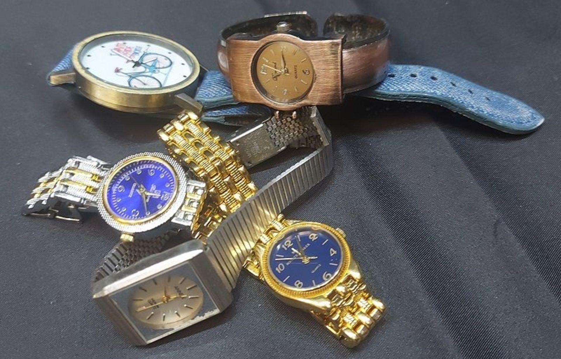 Konvolut Armbanduhren 5 Stk. Teileträger für Bastler - Image 2 of 2