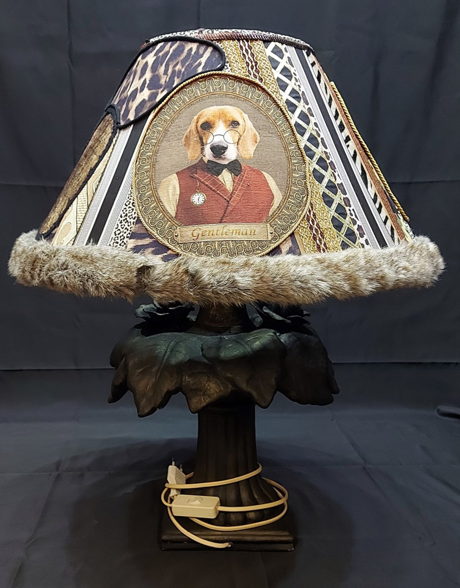 Ausgefallene Designer Lampe Unikat Einzelstück Hund & Co.