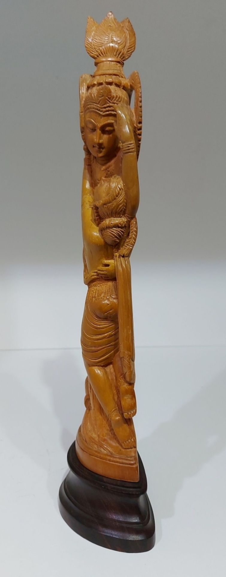 Aus Kapitänsnachlass - antike indische Sandelholzfigur - Image 2 of 7