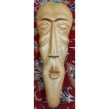 Aus Kapitänsnachlass - XL Holz Maske Wandbehang Sri Lanka ca. 60cm