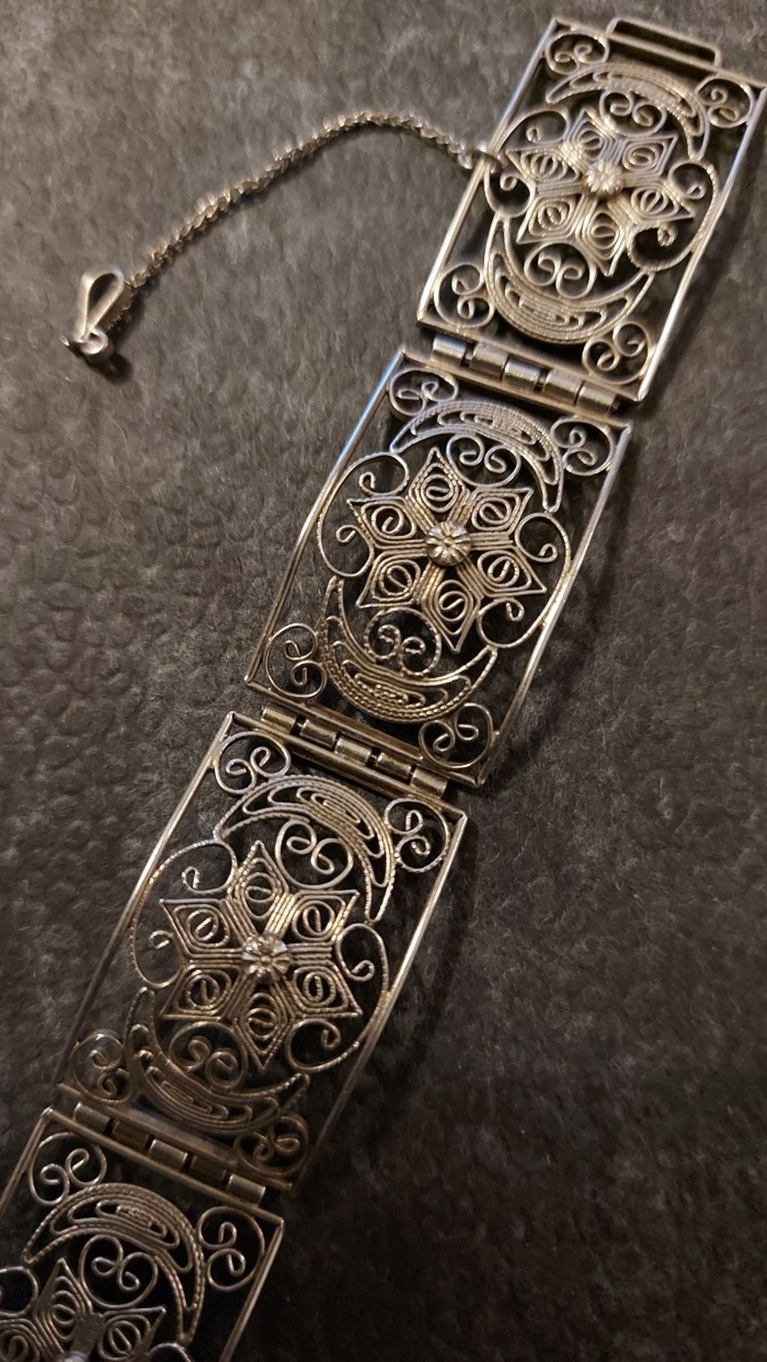 Filigranes 925er Silber Damenarmband Armband - Image 5 of 5