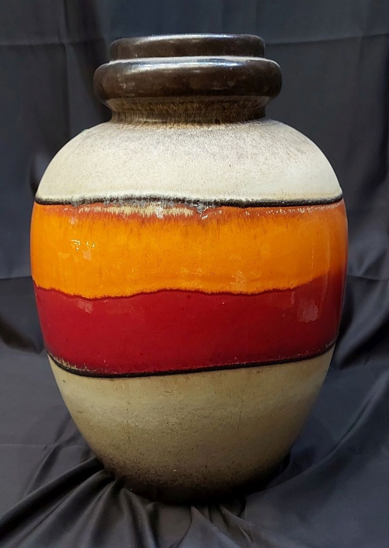 Große Fat Lava Vase 70er Jahre Bodenvase ca. 45cm - Bild 4 aus 4