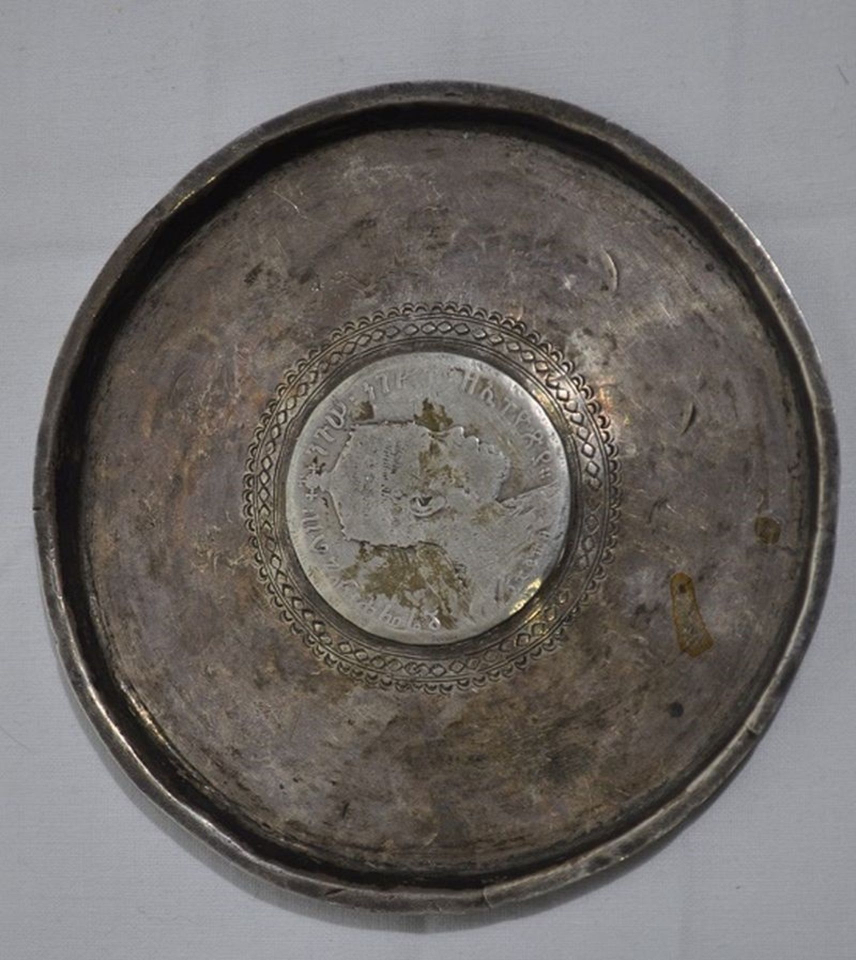 Antiker Münzteller Silber - Bild 2 aus 3