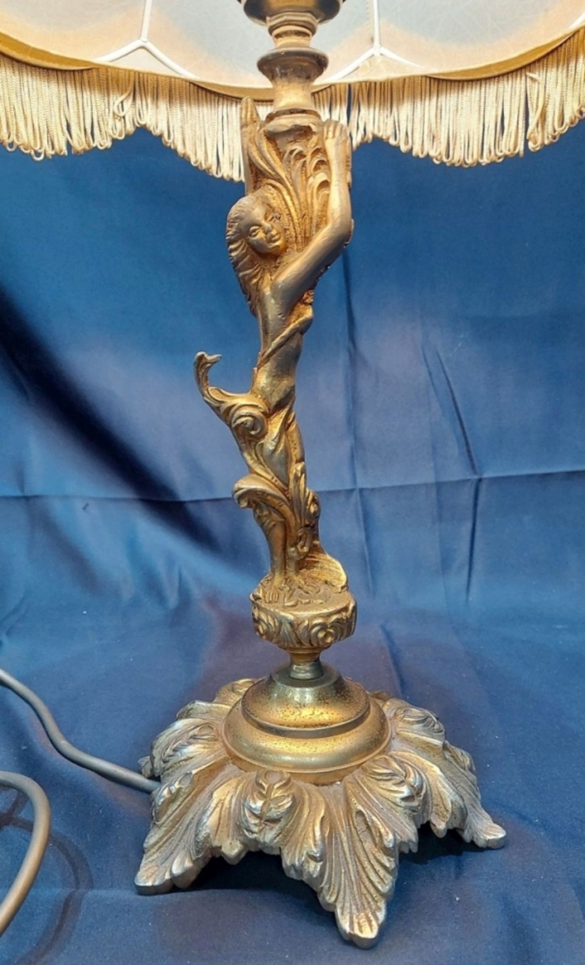 Alte Figurenlampe Lampe zauberhafte Meerjungfrau - Bild 5 aus 9