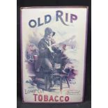 Blechschild Old Rip Long Cut Tobacco
