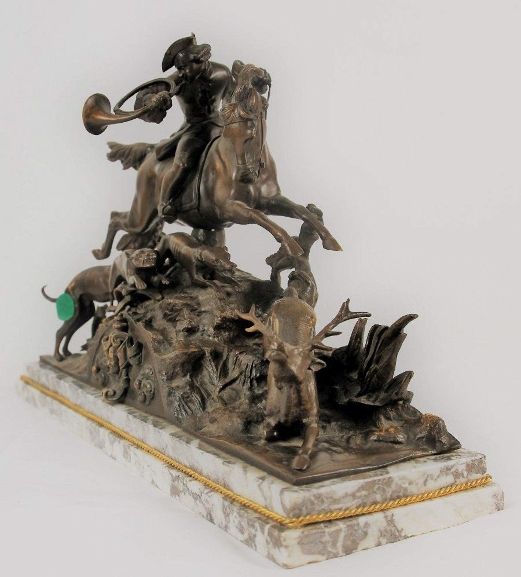Imposante jagdliche Bronze, P.J. Mène (1810-1879)