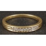 Schlichte Eleganz 750er GG Gold Damenring 10 Diamanten ca. 3,5g