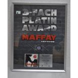 Seltene Platin Auszeichnung Musikpreis Peter Maffay