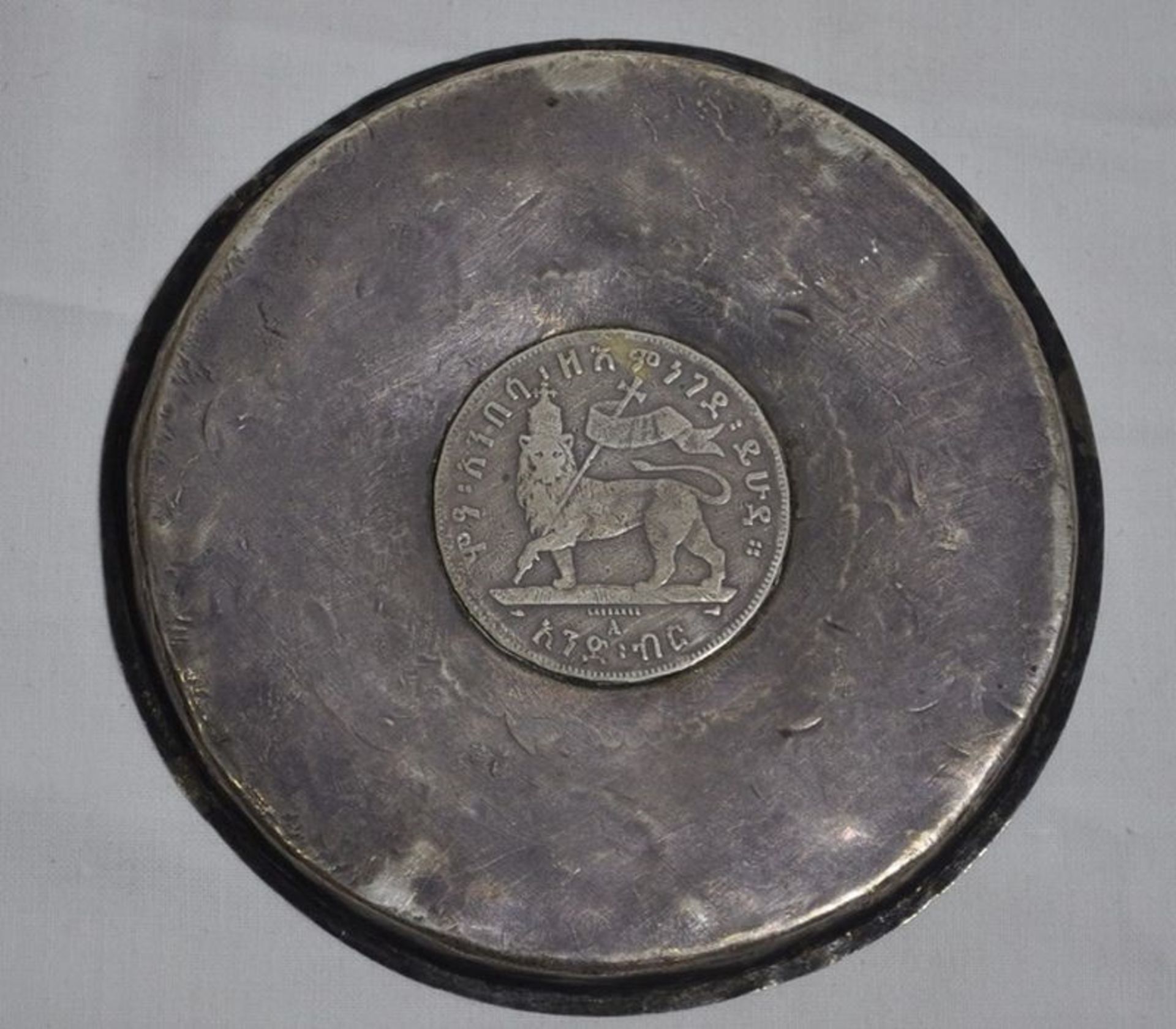 Antiker Münzteller Silber - Image 3 of 3