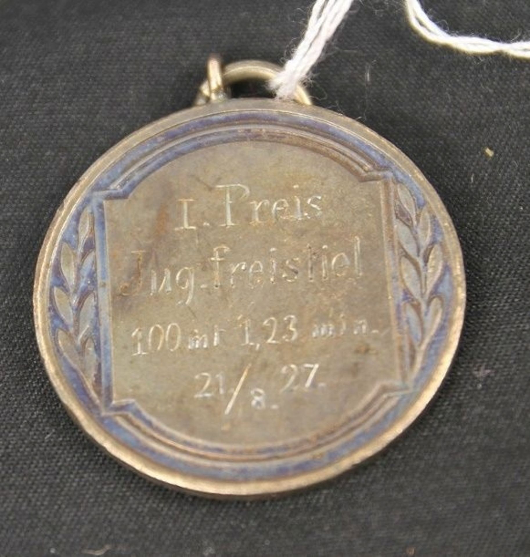 Orig. Jugendstil Bronzemedaille 1. Preis Freistil 1927 - Image 2 of 2