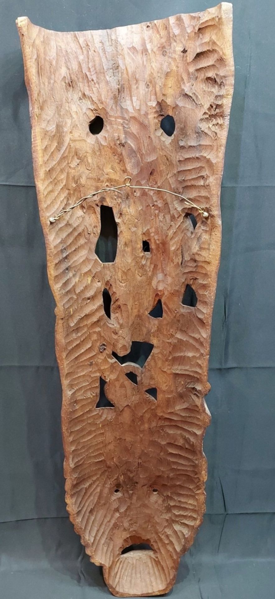 Außergewöhnliche XXL Maya Wandmaske mit div. Tieren ca. 110 x 35cm - Bild 4 aus 4