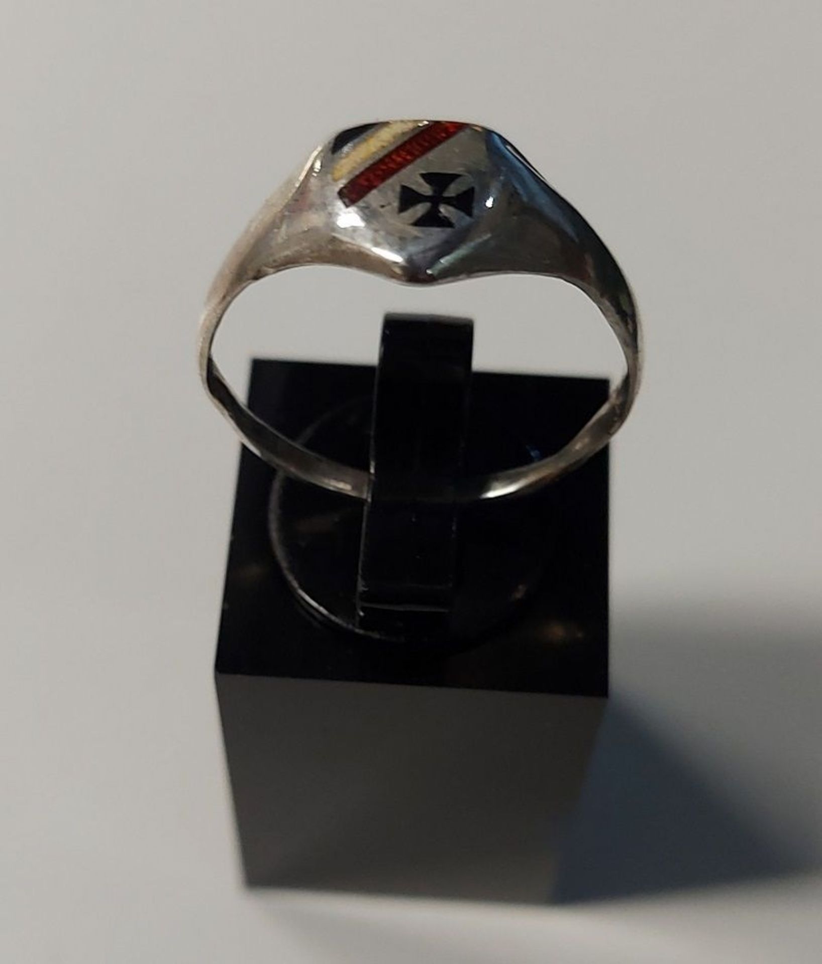 800er Silberring Siegelring Eisernes Kreuz Ring WKI - Bild 4 aus 6