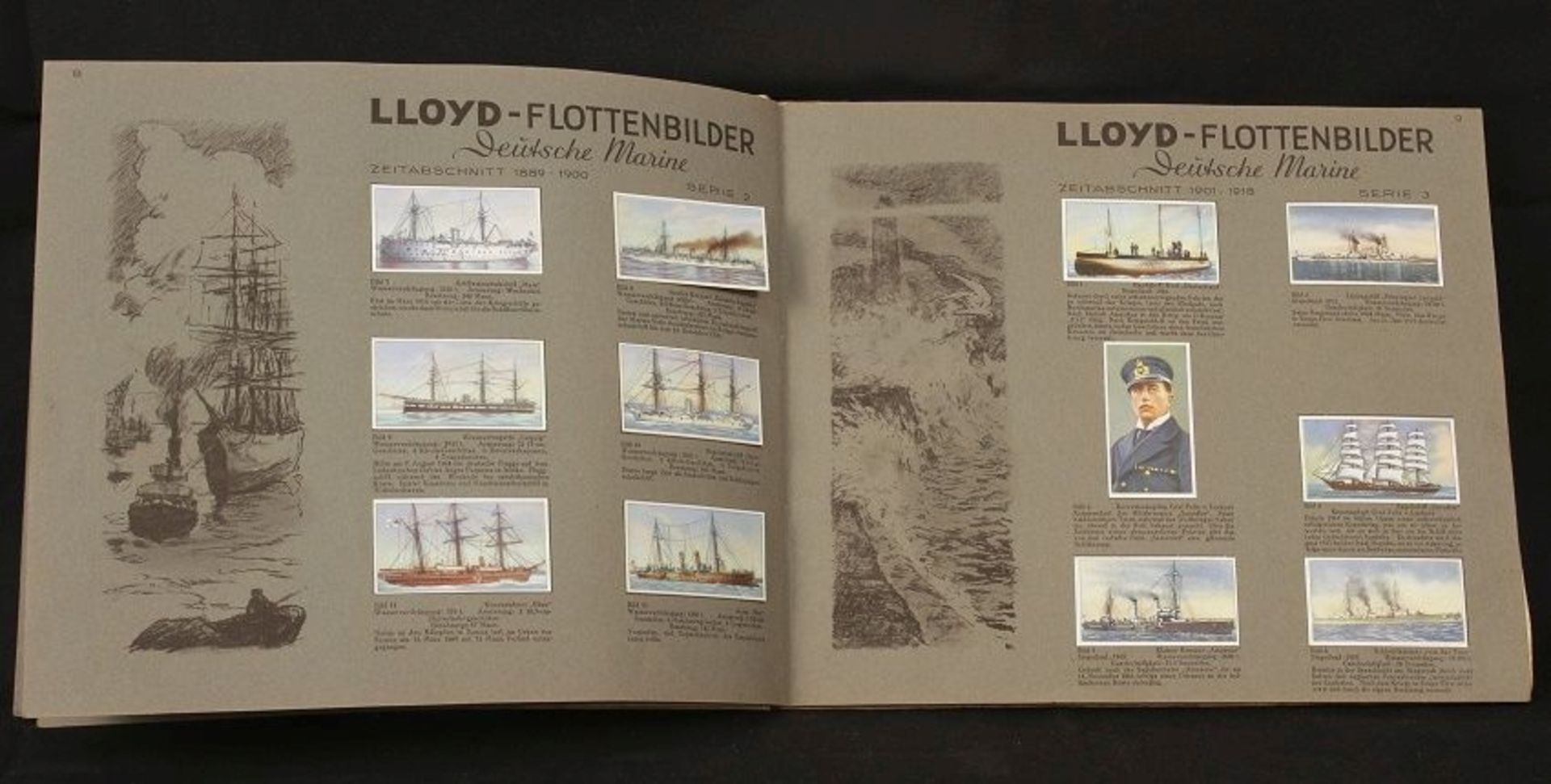 Altes Sammelalbum "Lloyd Flottenbilder" - Bild 2 aus 2