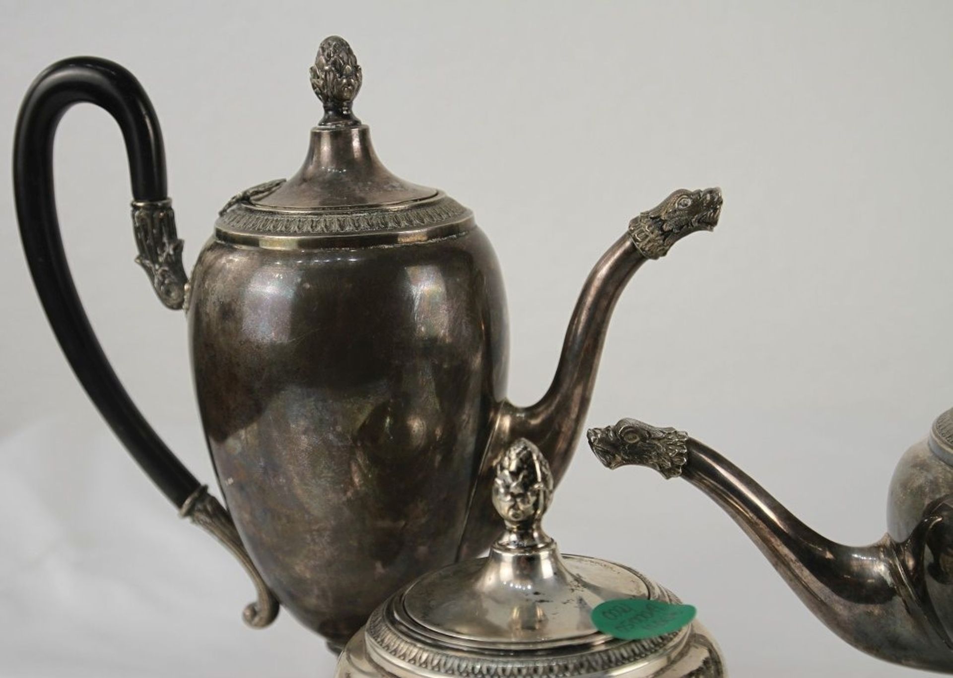 Antiker Kaffee Teekern, Silber, div. Punzen - Bild 3 aus 9