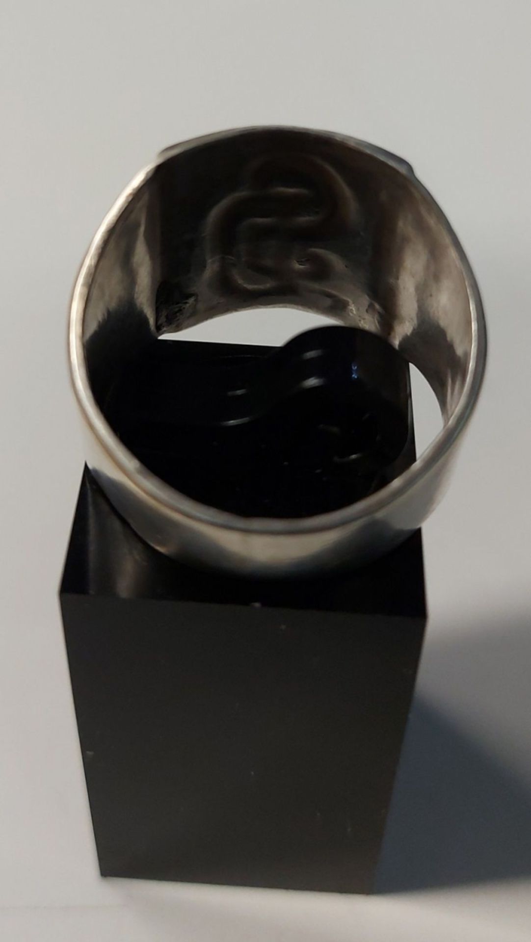 Siegel Ring Herrenring SD 835er Silber ca. 8g - Bild 4 aus 9