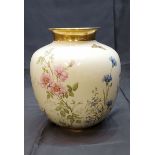 Schöne alte bauchige Krautheim Porzellan Vase