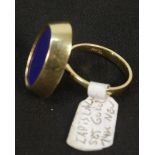 Toller Damenring Lapis Lapislazuli 585 GG 14K wie neu