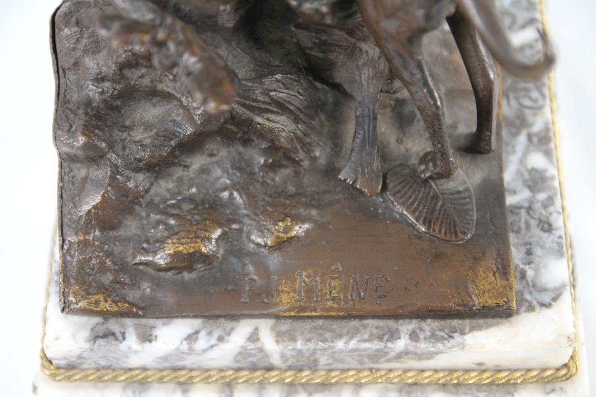 Imposante jagdliche Bronze, P.J. Mène (1810-1879) - Bild 7 aus 7