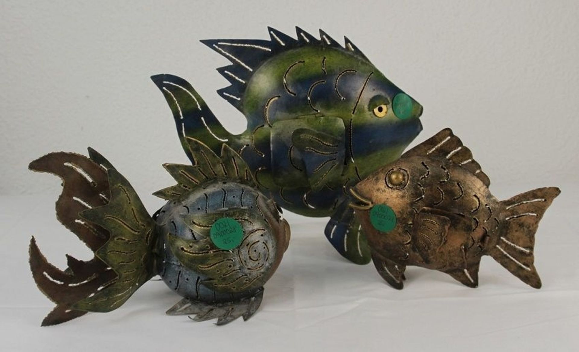3 dekorative Fische Blechfische Metallfische - Bild 2 aus 2