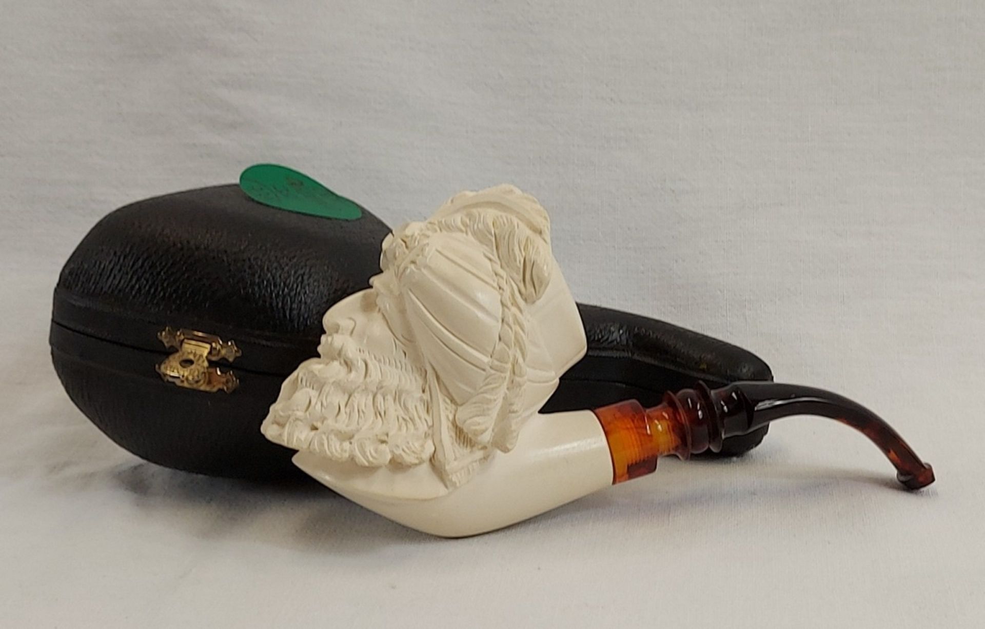 Schöne imposante Meerschaumpfeife Pfeife incl. Etui - Bild 5 aus 9