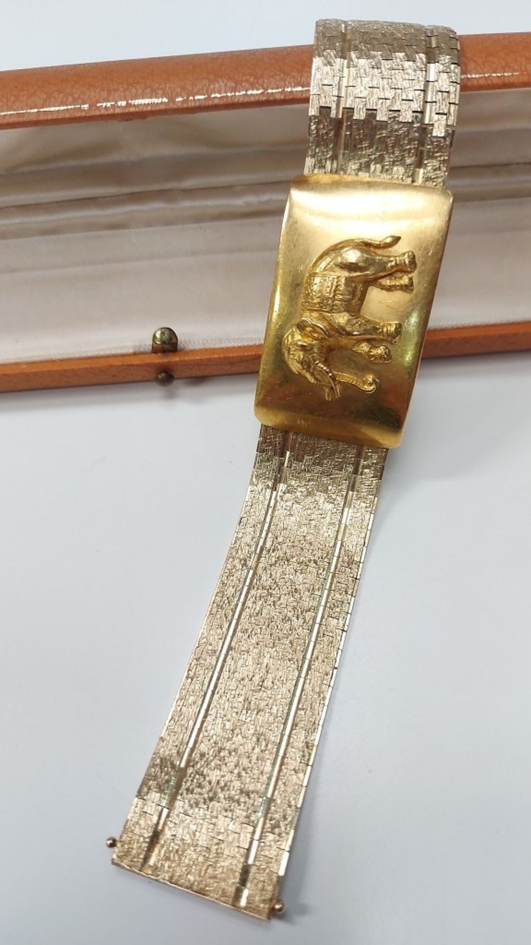 Außergewöhnliches MASSIVES GOLDARMBAND Damenarmband Elefantenarmband - Bild 9 aus 11