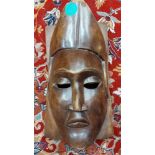 Holz Maske Tanzmaske Vodoomaske Nordostafrka ca. 36 x 19cm