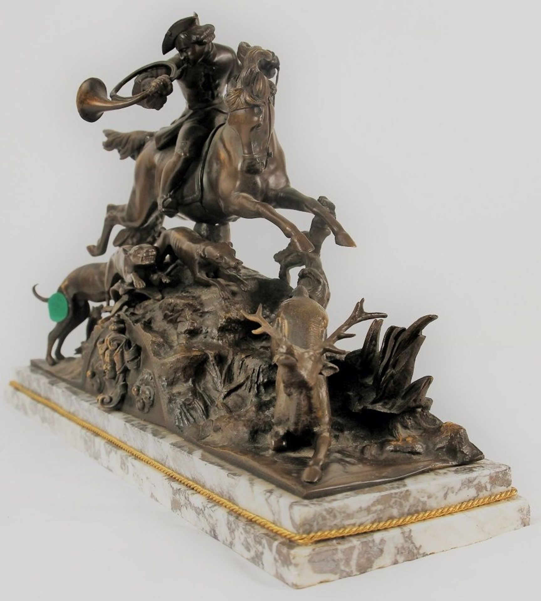 Imposante jagdliche Bronze, P.J. Mène (1810-1879)