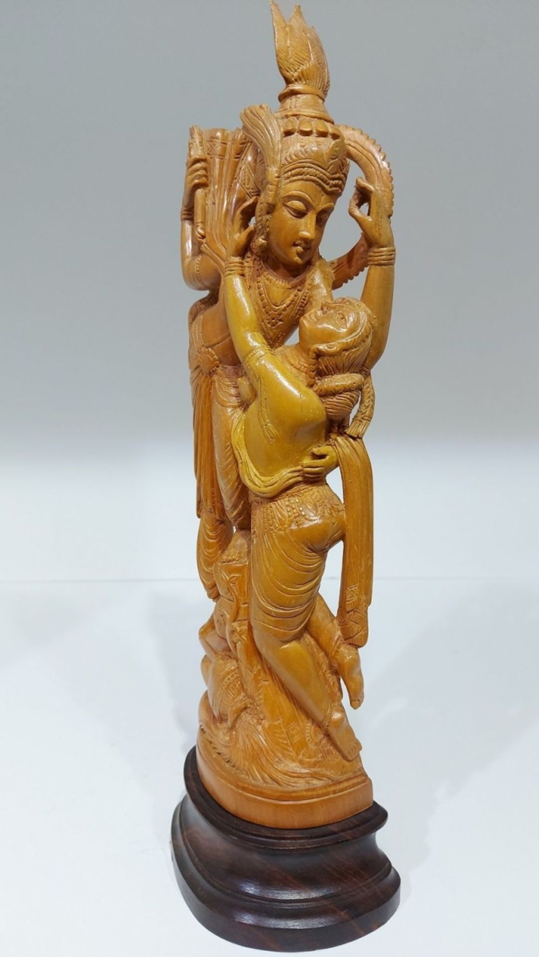 Aus Kapitänsnachlass - antike indische Sandelholzfigur