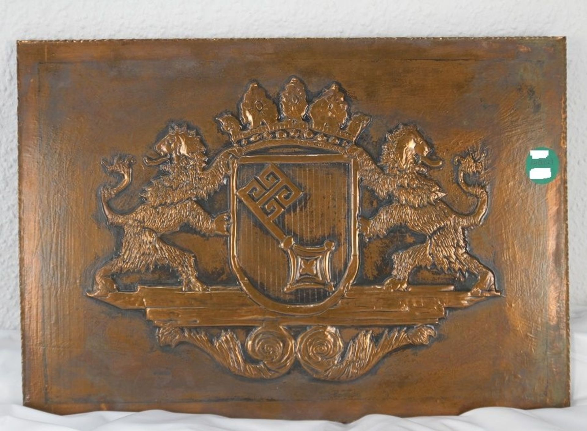 Bremensie schönes großes Kupferbild Bremer Wappen - Bild 2 aus 4