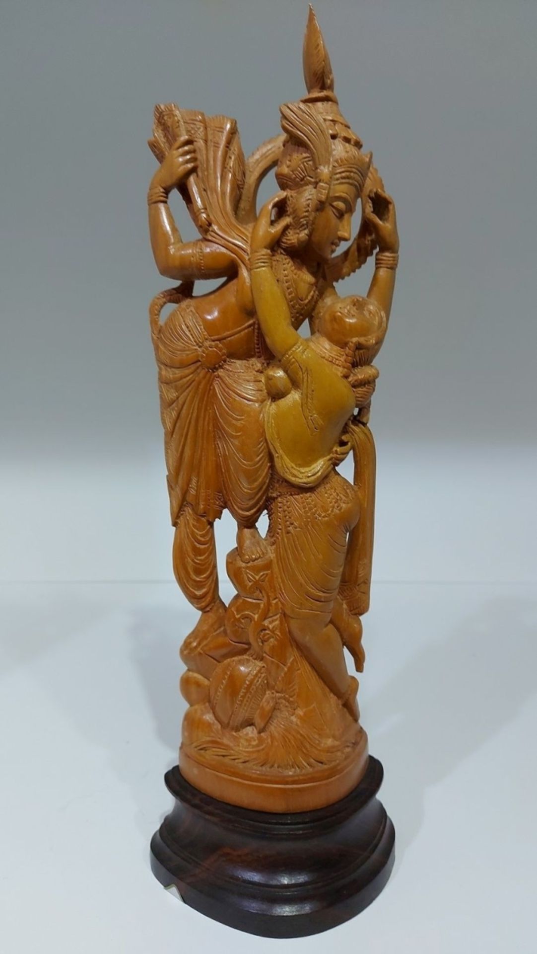 Aus Kapitänsnachlass - antike indische Sandelholzfigur - Bild 7 aus 8