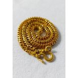 Massive Goldschmiedearbeit Goldkette 965er Gold Thaigold 23ct massiv ca. 76g