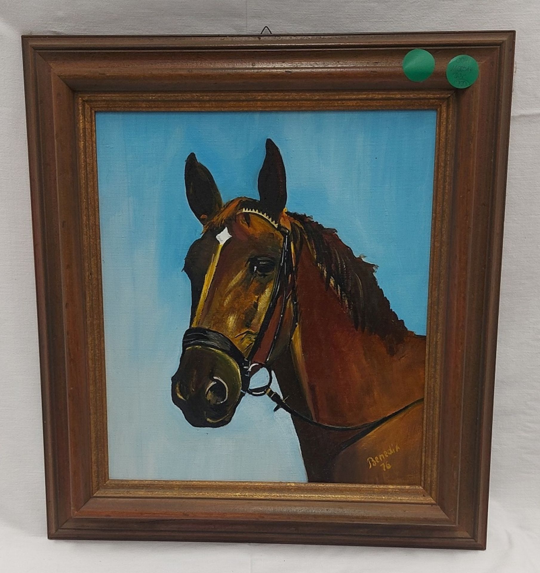 Bild Benedix "Pferd", Maße ca. 48x53,5cm - Bild 5 aus 7