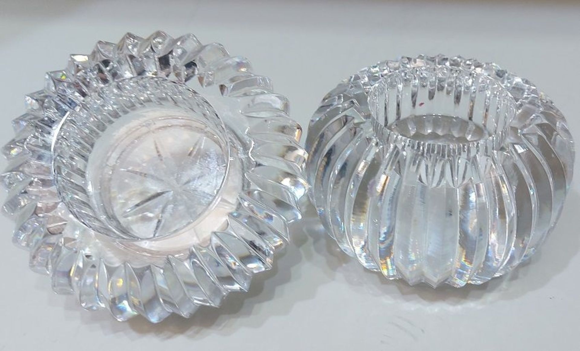 Paar edle Kristallglas Kerzenhalter Kugelform Kosta Boda - Bild 2 aus 5