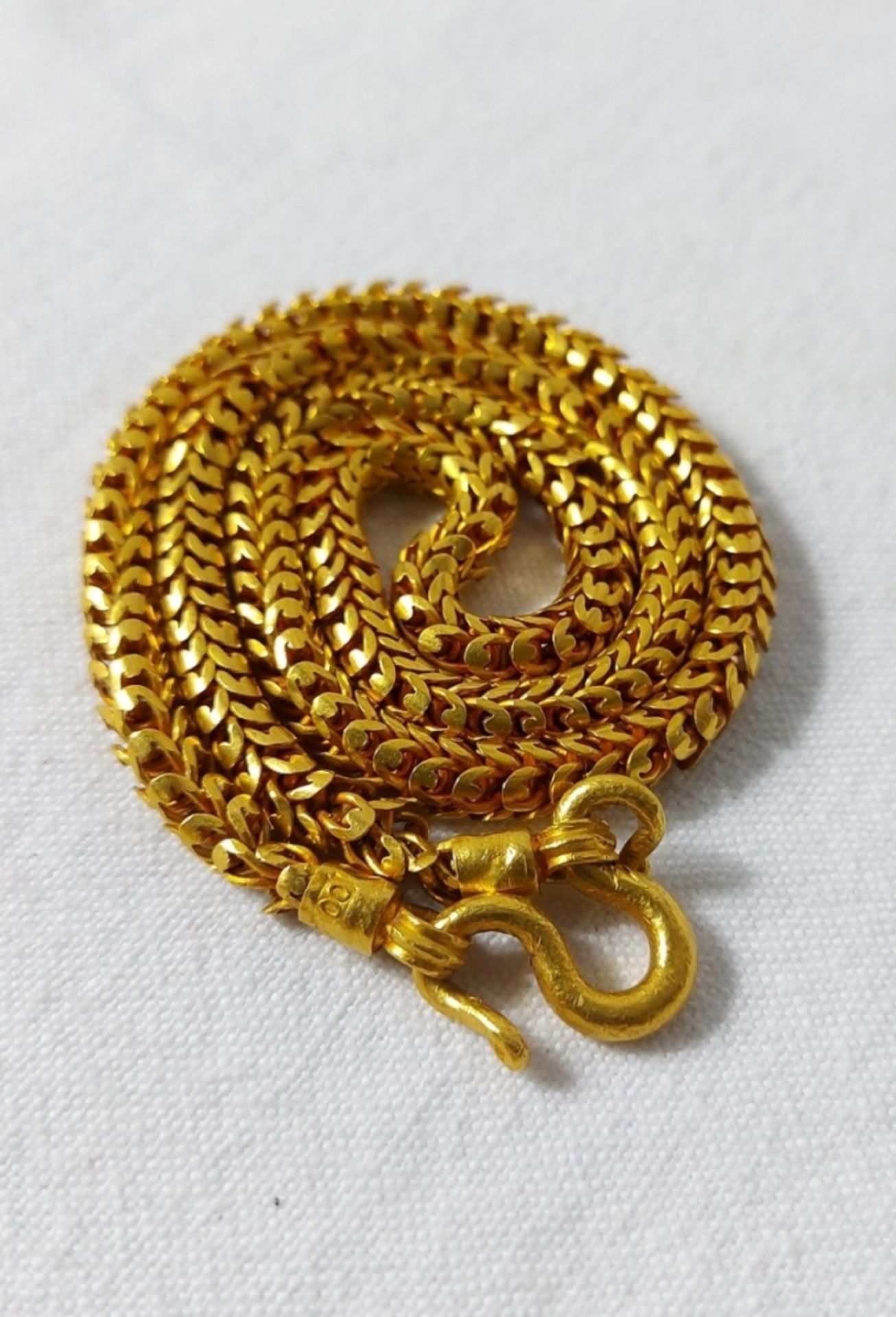 Massive Goldschmiedearbeit Goldkette 965er Gold Thaigold 23ct massiv ca. 76g - Bild 10 aus 10