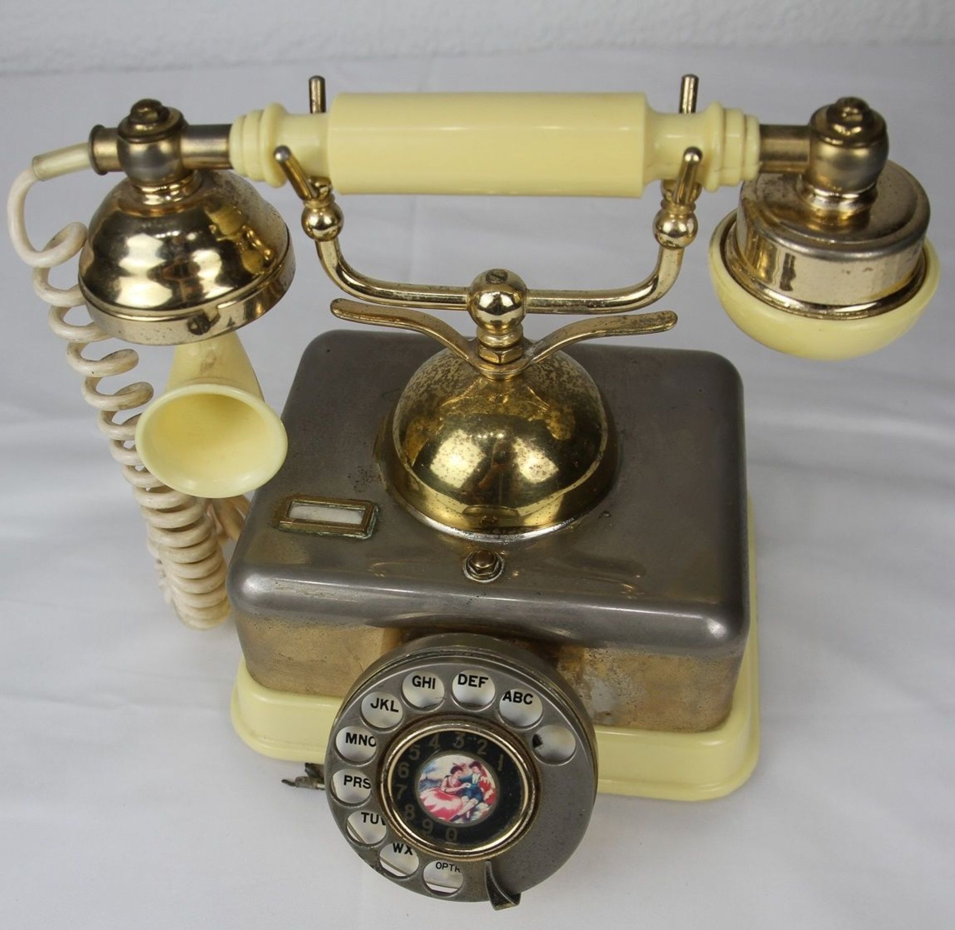 Nostalgie Telefon Deko Vintage mit Wählscheibe - Bild 2 aus 5